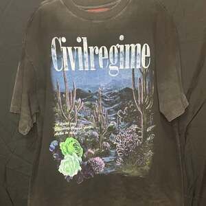 Civil regime desert graphic T-shirt red tag 1-500
